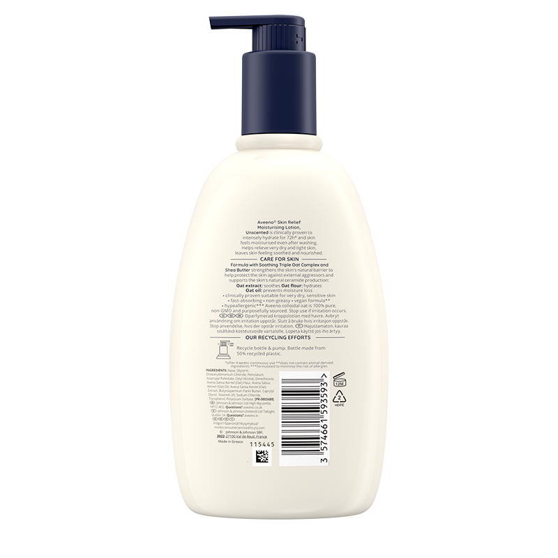 Aveeno® Skin Relief Moisturising Body Lotion 500ml - back shot