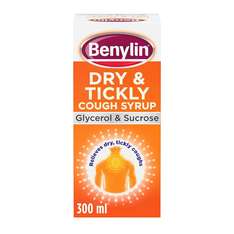 Benylin® Dry & Tickly Cough Syrup 300ml - front shot