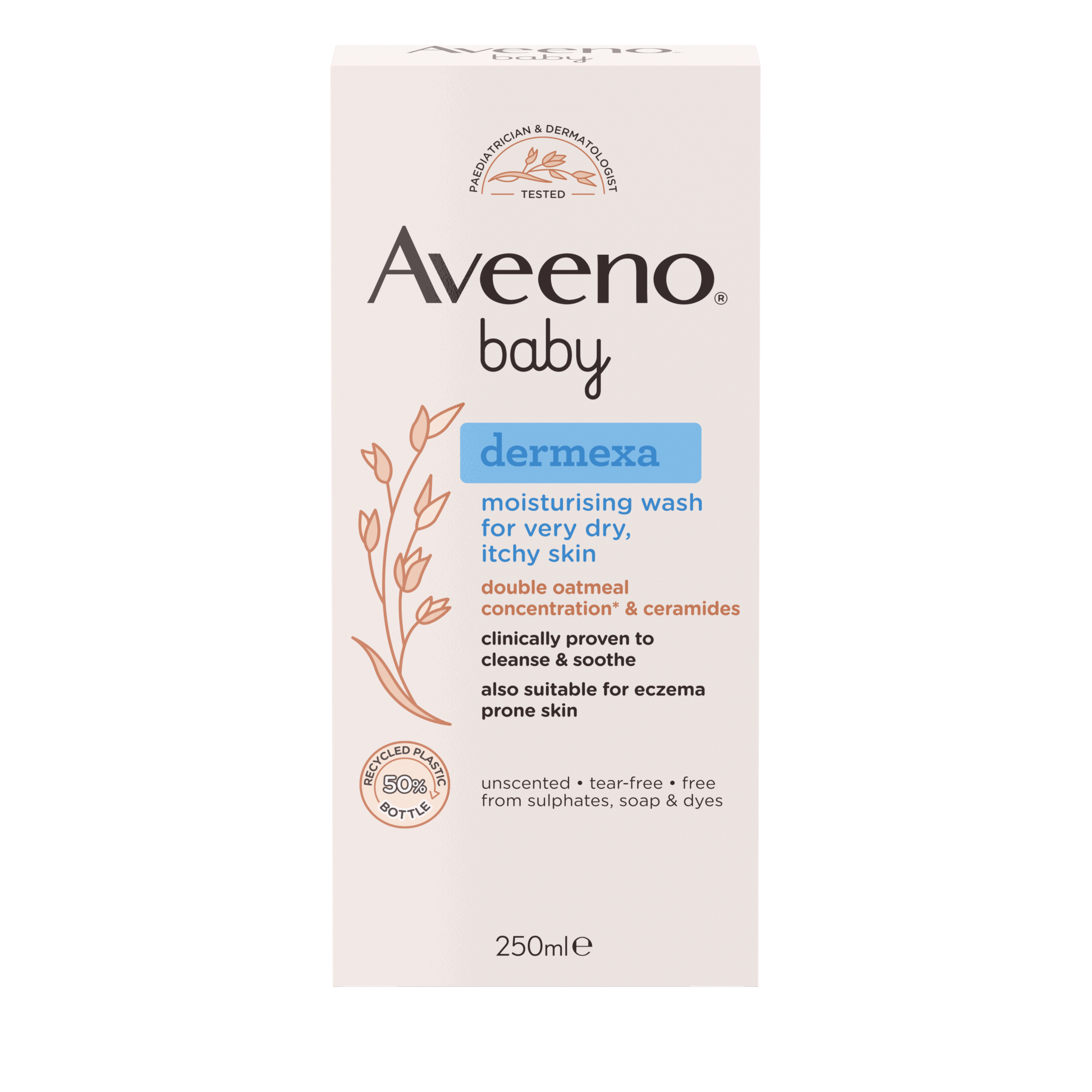 Aveeno® Dermexa Moisturising Wash 250ml - front