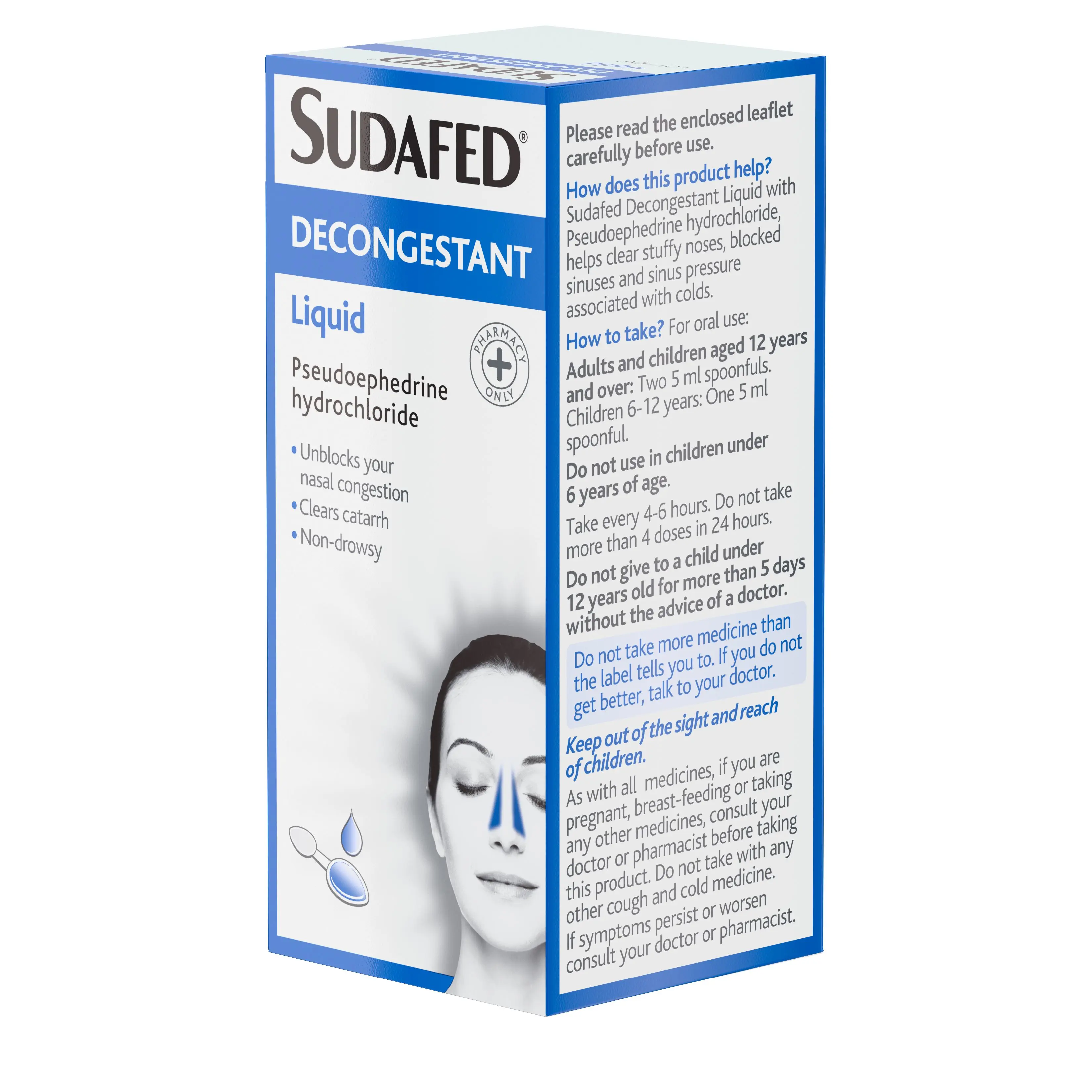 Sudafed® Decongestant Liquid 100ml