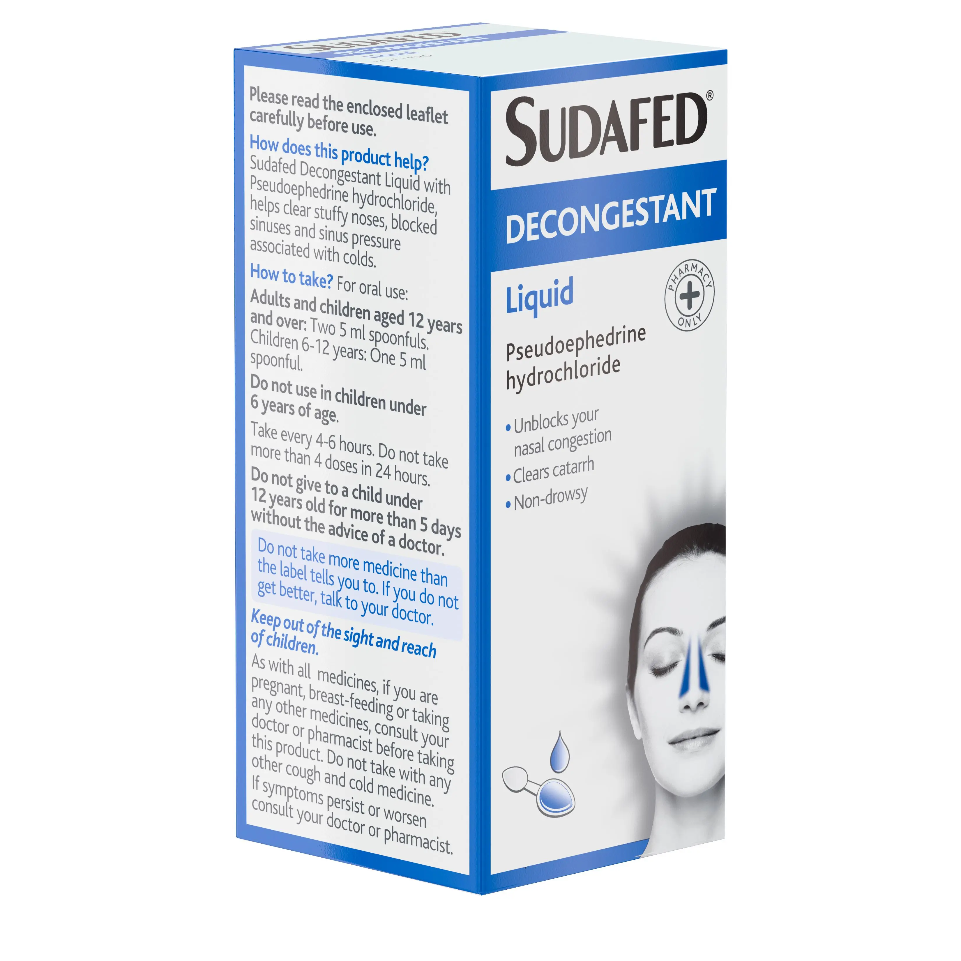 Sudafed® Decongestant Liquid 100ml