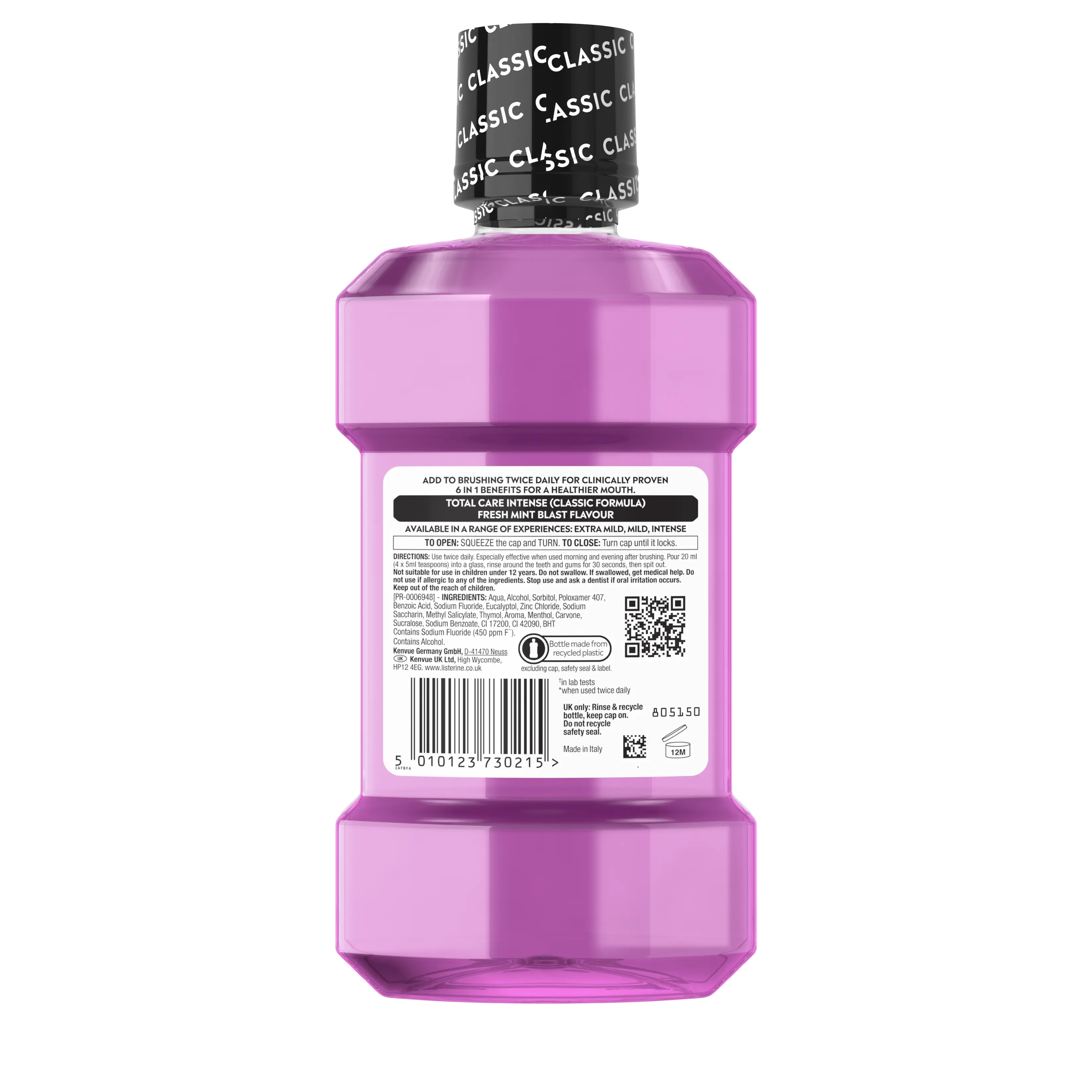 LISTERINE® Total Care Intense Taste Classic Mouthwash 250ml