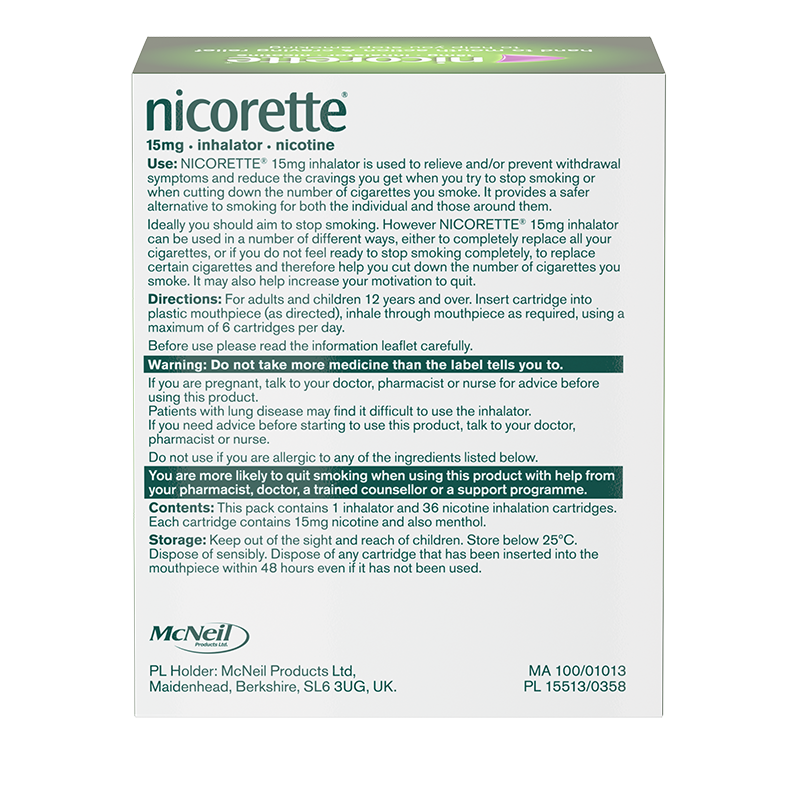 NICORETTE® Inhalator 15mg 36s