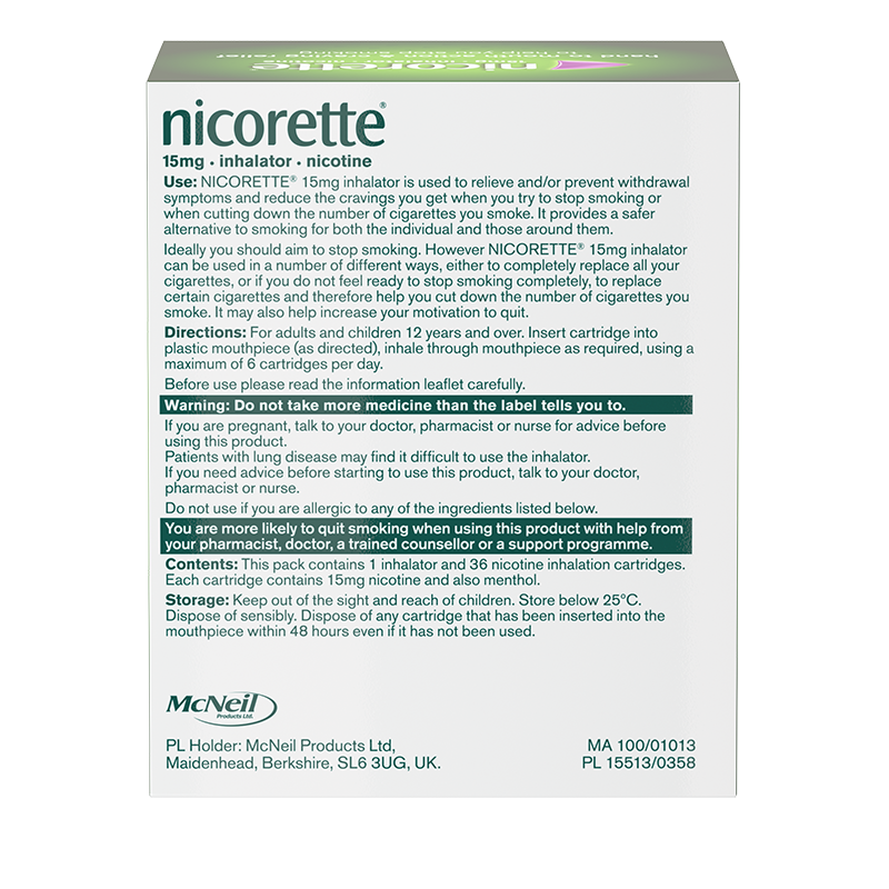 NICORETTE® Inhalator 15mg 36s