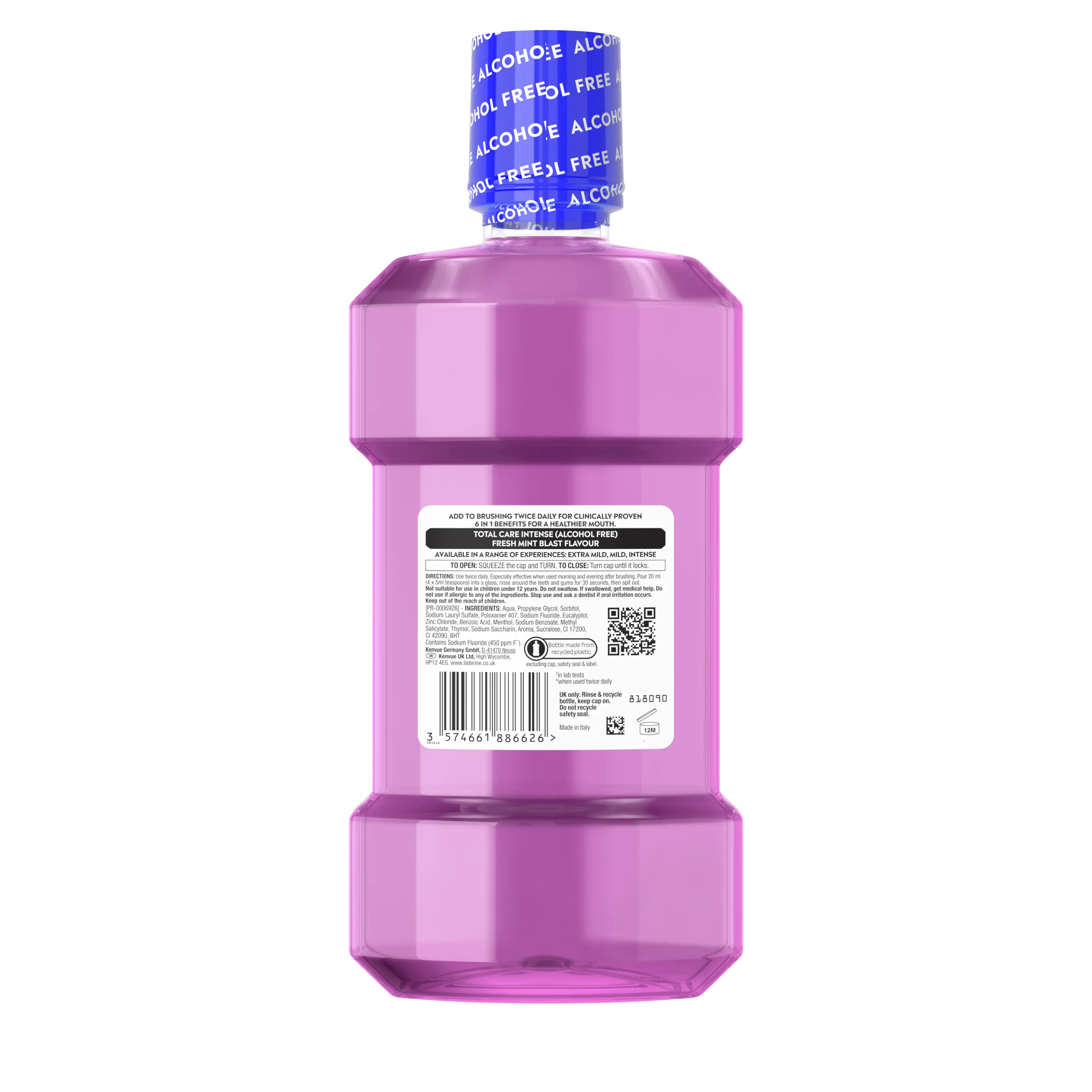 LISTERINE® Total Care Intense Taste Alcohol Free Mouthwash