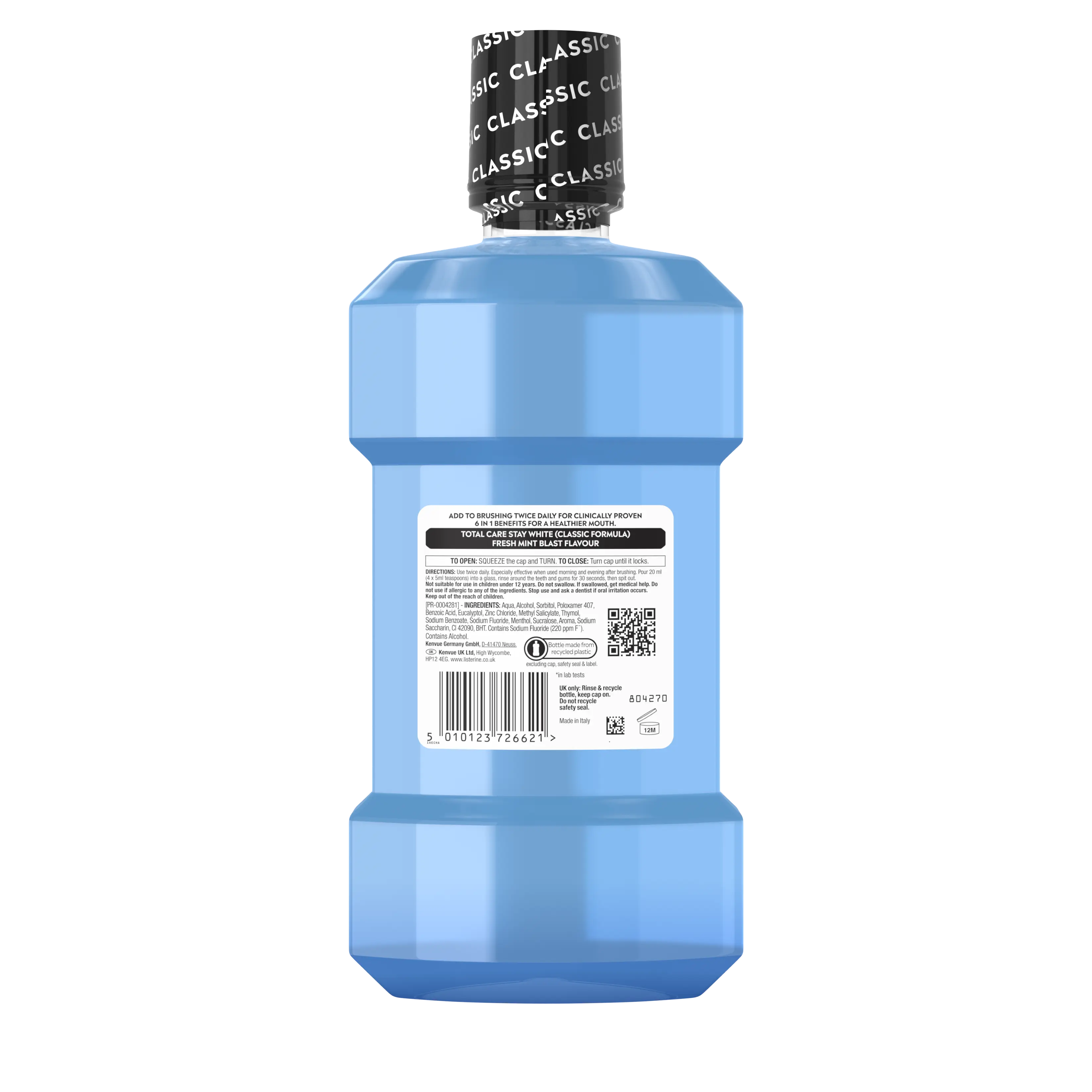 LISTERINE® Total Care Stay White Intense Taste Classic Mouthwash