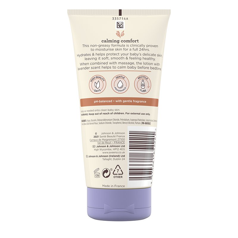 Aveeno® Calming Comfort Bedtime Lotion 150ml - Back