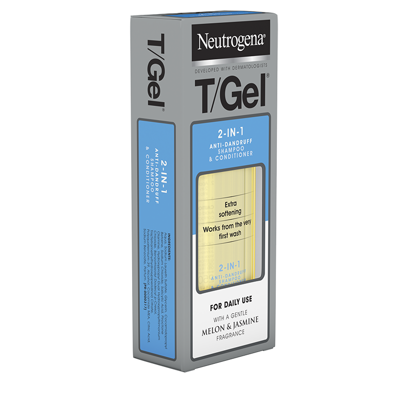 NEUTROGENA T/Gel® 2 in 1 Shampoo Plus Conditioner 250ml - angle shot