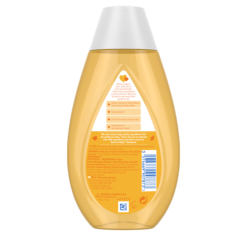 JOHNSON'S® Baby Shampoo 300ml - back shot