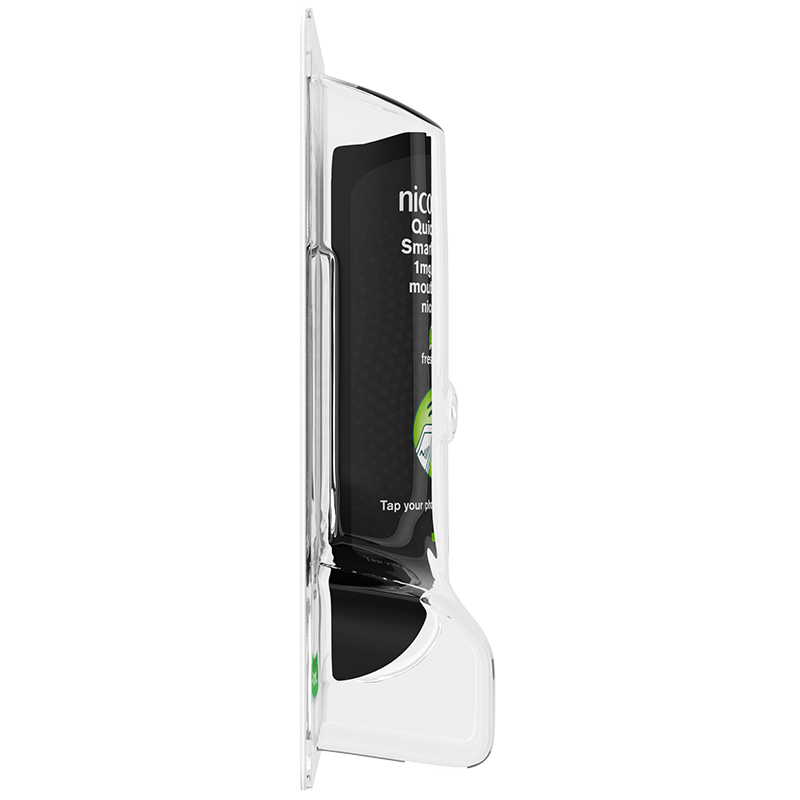 NICORETTE® Quickmist SmartTrack Mouthspray 1mg/spray Single - left side shot