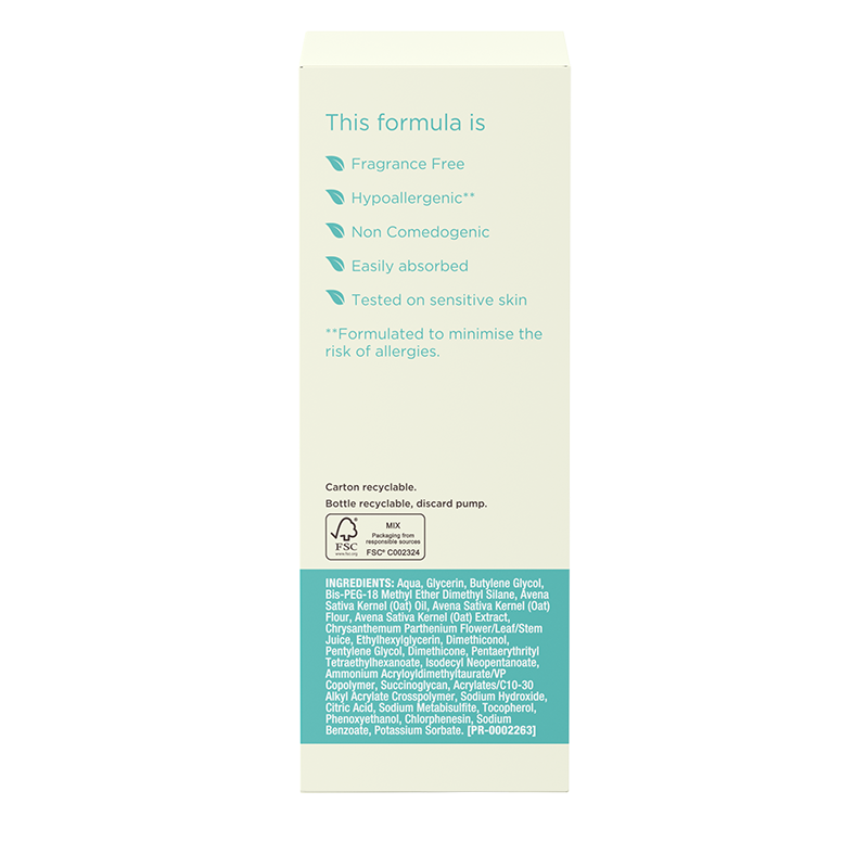 NEW Aveeno® Calm & Restore Triple Oat Serum 30ml - left side shot