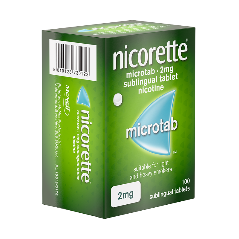 NICORETTE® Microtab 2mg sublingual tablet 100s