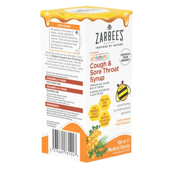 Zarbee's® Children's Cough & Sore Throat Syrup 100ml