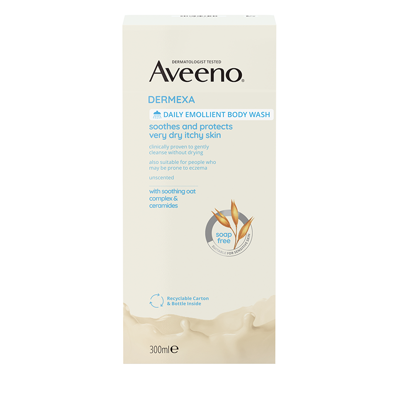 Aveeno® Dermexa Daily Emollient Body Wash 300ml - FRONT SHOT
