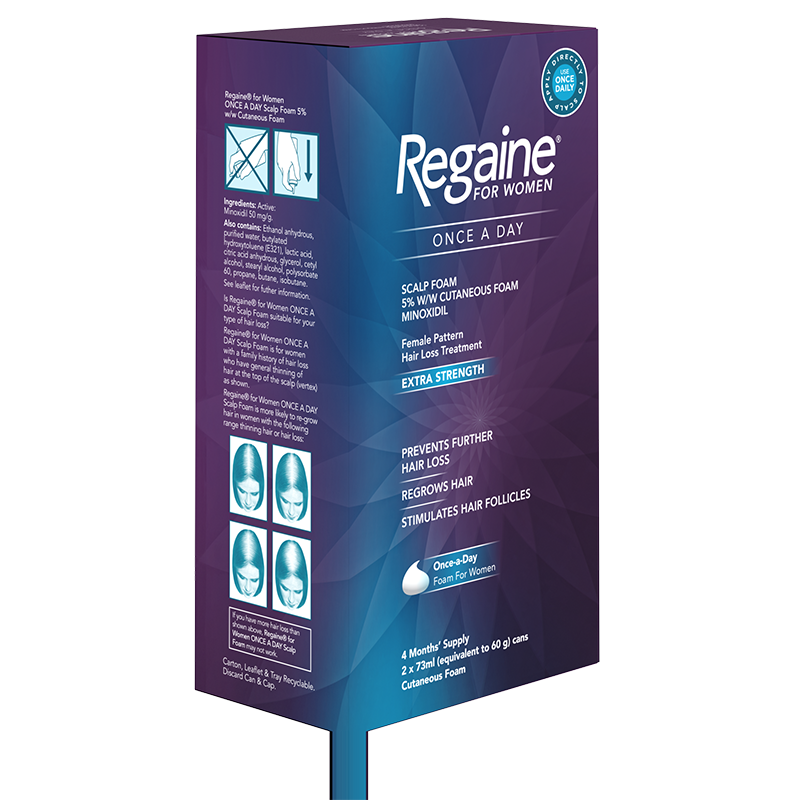 REGAINE® For Women Once a Day Scalp Foam 73ml (Minoxidil) x2