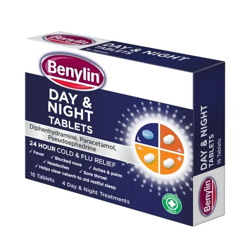 BENYLIN® Day & Night Tablets 16s front side