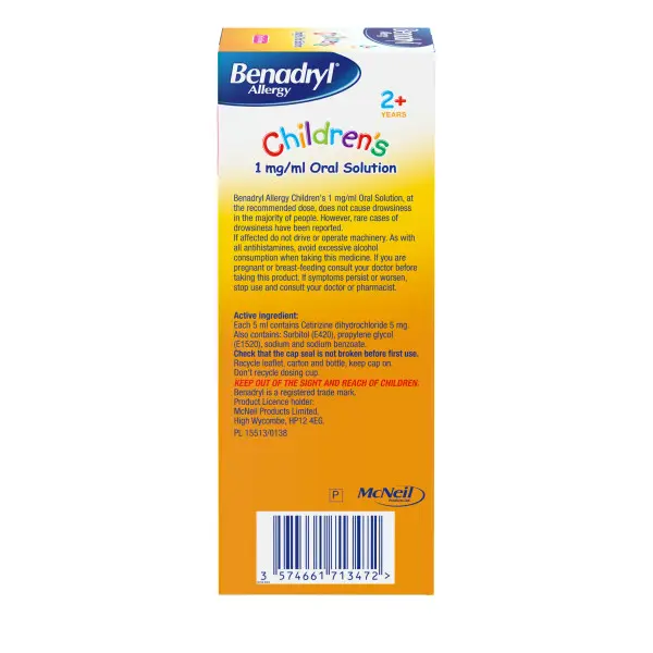 BENADRYL® Allergy Syrup Children 2+