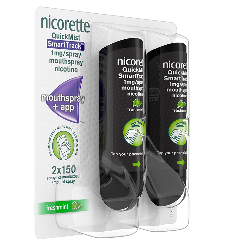 NICORETTE® Quickmist SmartTrack Mouthspray 1mg/spray Duo