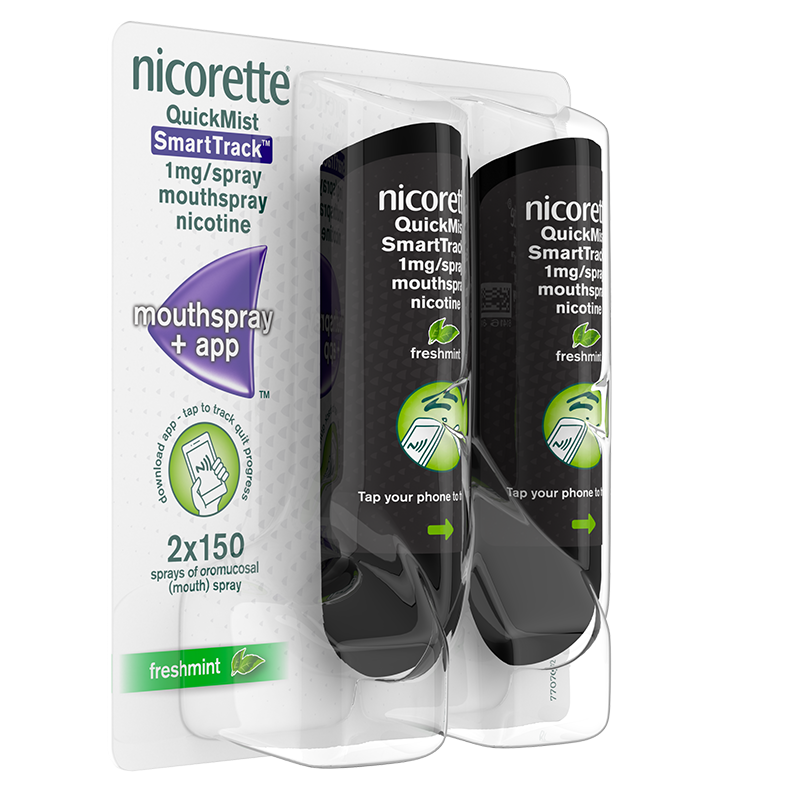 NICORETTE® Quickmist SmartTrack Mouthspray 1mg/spray Duo