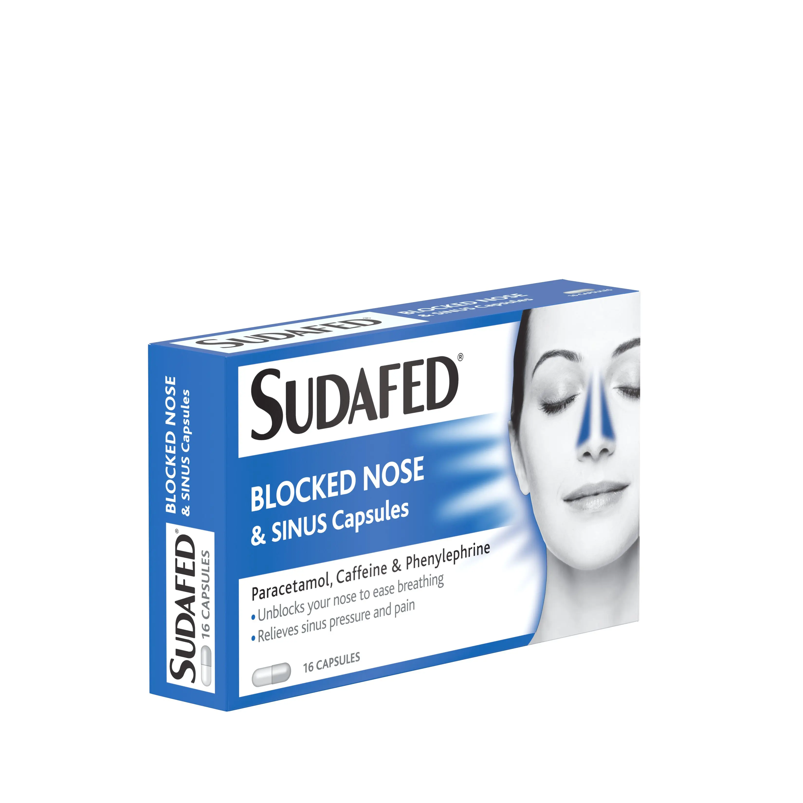 SUDAFED® Blocked Nose & Sinus Capsules 16s