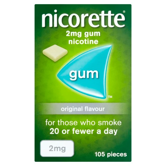 NICORETTE® 2mg Gum 105s - front shot