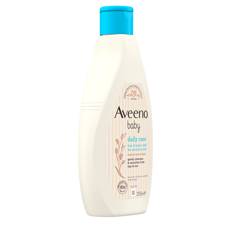 Aveeno® Daily Care Hair & Body Wash 250ml - side angle