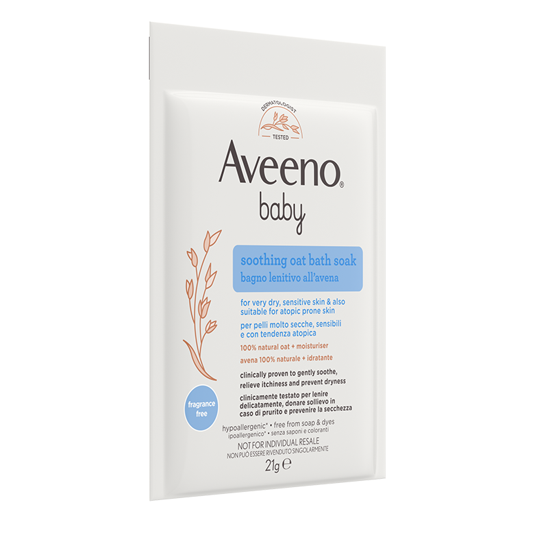 Aveeno® Bath Soak 5 x 21g bath sachets - Side