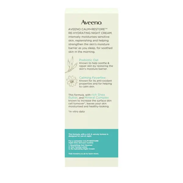 AVEENO Face CALM+RESTORE® Re-Hydrating Night Cream 50ml