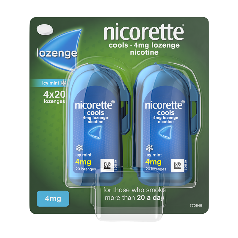 NICORETTE® Cool 4mg Lozenges 80s