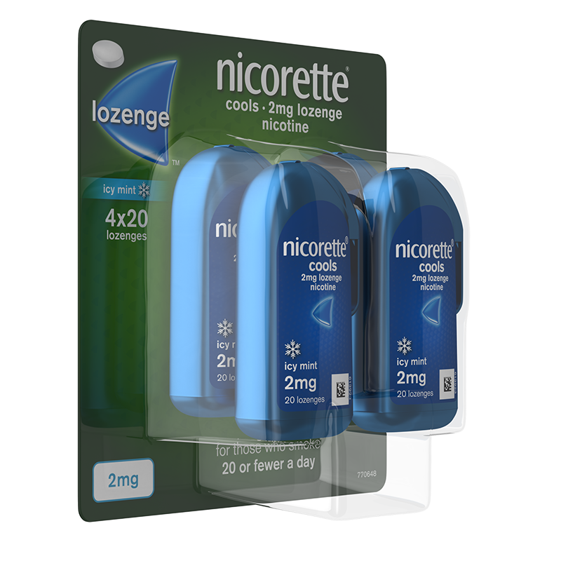 NICORETTE® Cool 2mg Lozenges 80s
