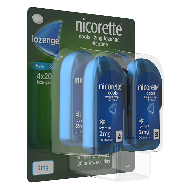 NICORETTE® Cool 2mg Lozenges 80s