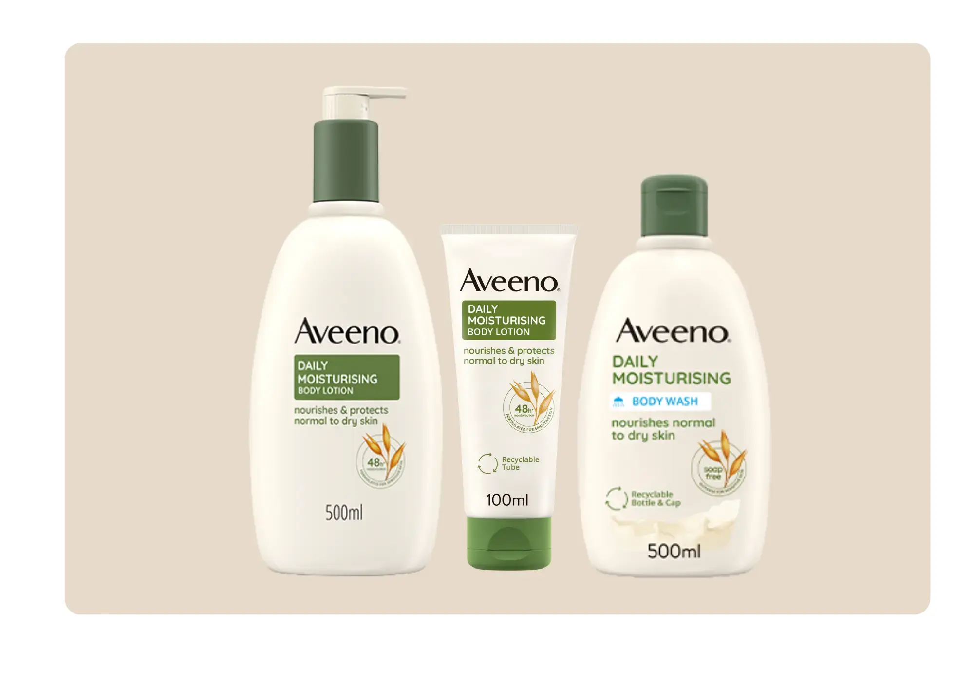 Aveeno® Daily Moisturising Range