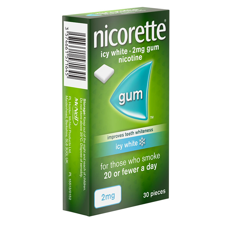 NICORETTE® Icy White 2mg Gum 30s
