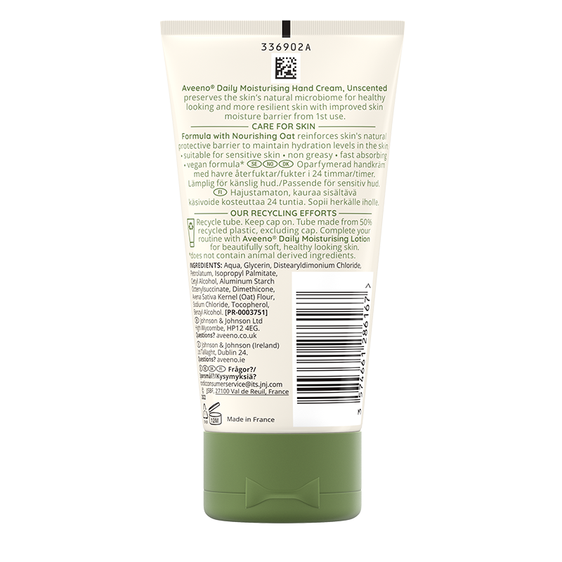 Aveeno® Daily Moisturising Hand Cream 75ml - back shot