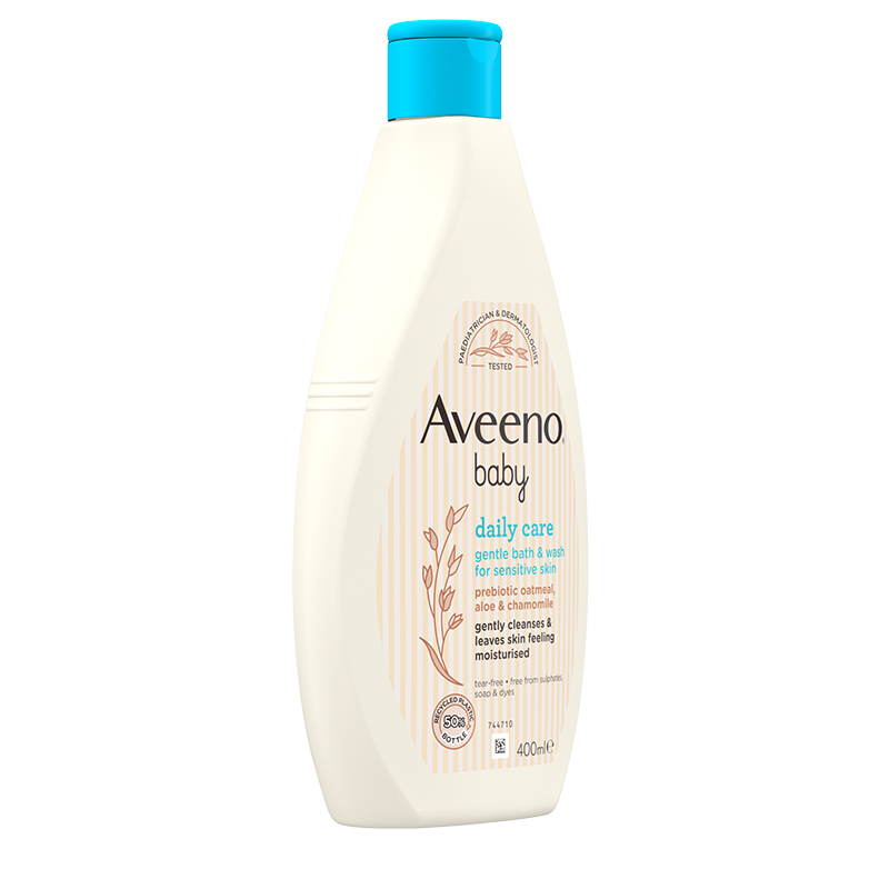 Aveeno® Daily Care Gentle Bath & Wash 400ml - side angle