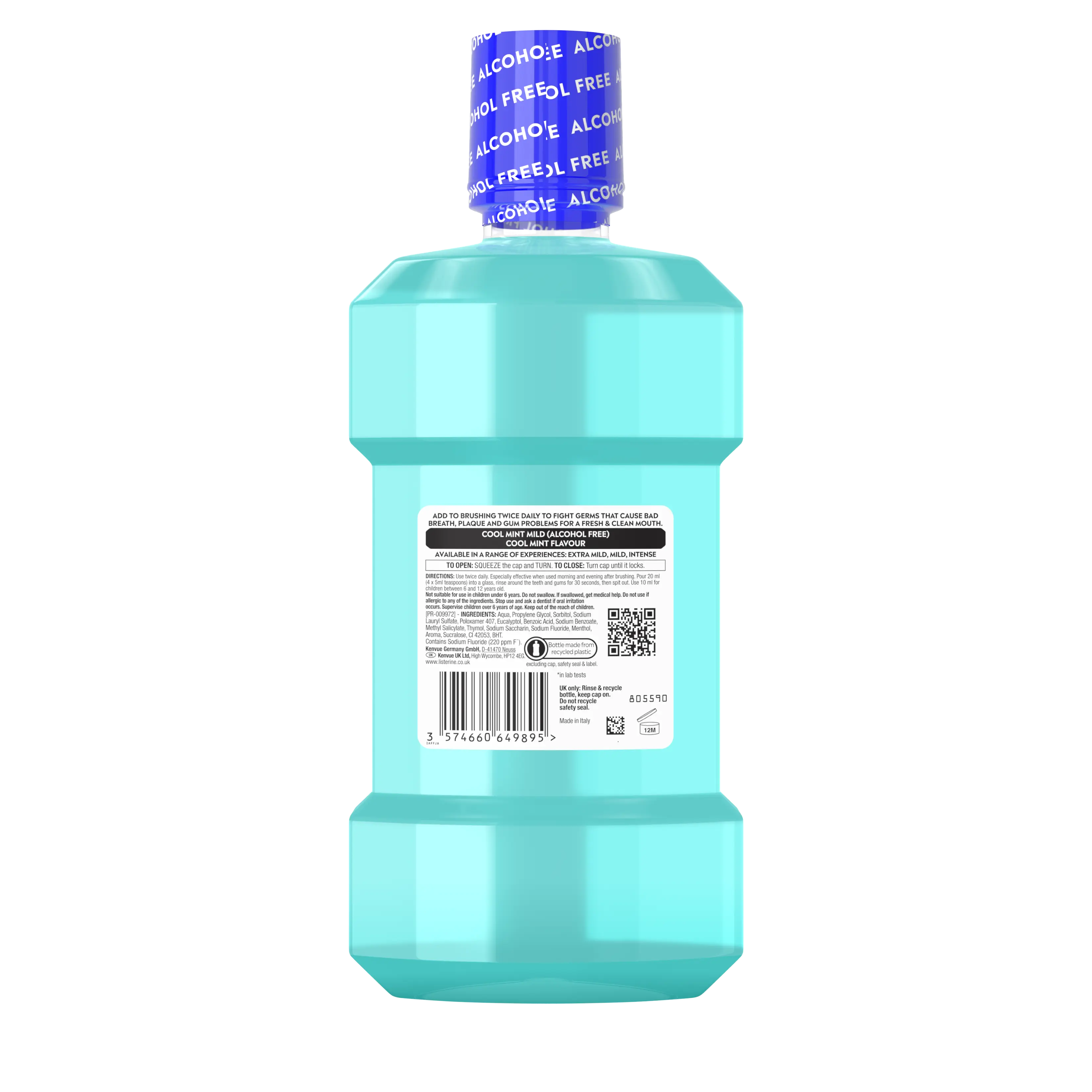 LISTERINE® Cool Mint Mild Taste Alcohol Free Mouthwash