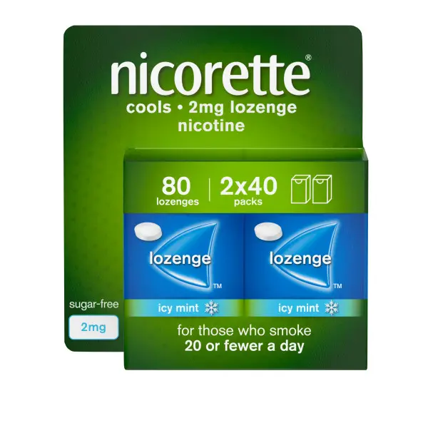 Nicorette Cools 2mg Lozenge, 80 Lozenges