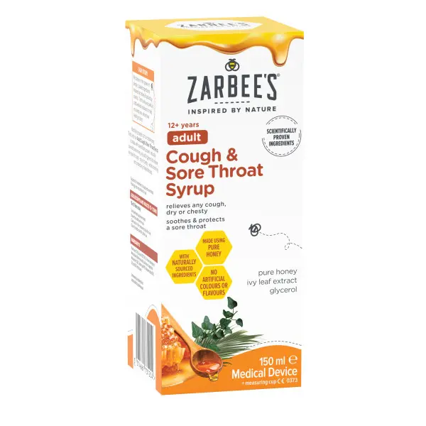 Zarbee's® Adult Cough & Sore Thorat Syrup 150ml