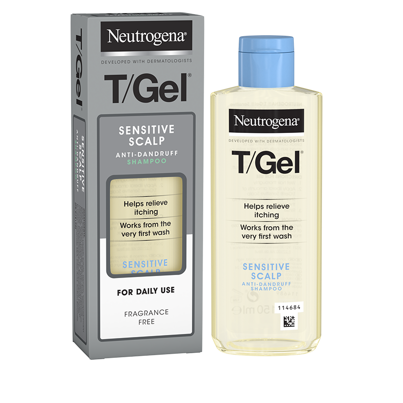 NEUTROGENA T/Gel® Sensitive Scalp Shampoo 150ml - out of pack shot
