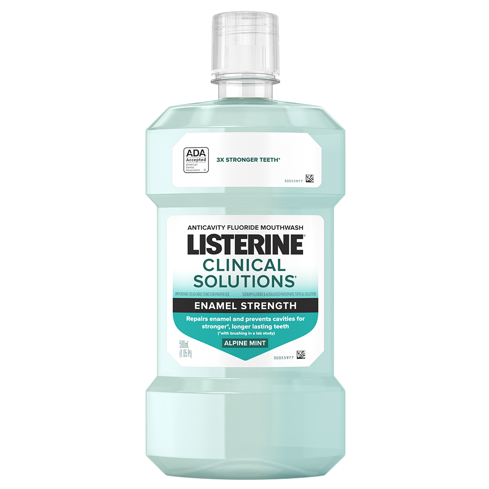 LISTERINE® Clinical Solutions Teeth Strength Anticavity Fluoride Mouthwash 