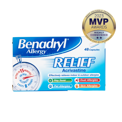 Benadryl Allergy Relief capsules 48s MVP