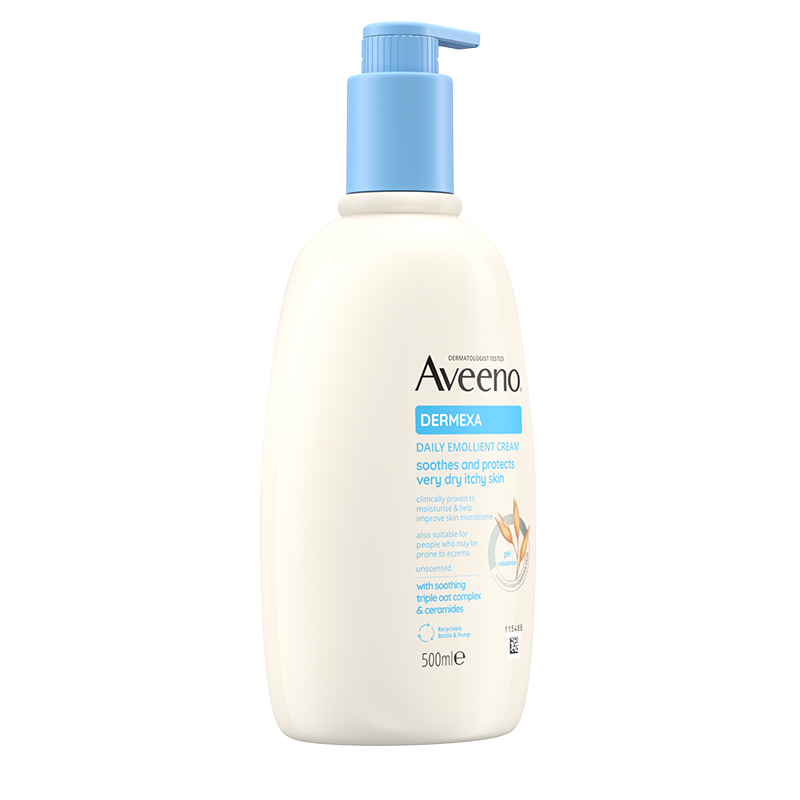 Aveeno® Dermexa Daily Emollient Cream 500ml - angle shot