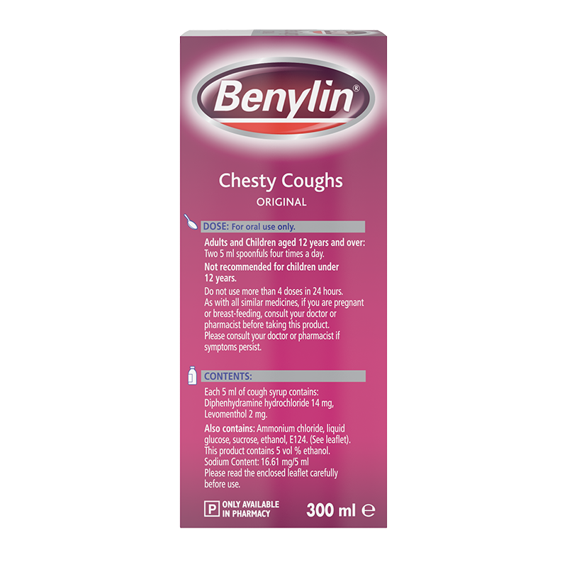 Benylin® Chesty Coughs Original 300ml - right side shot