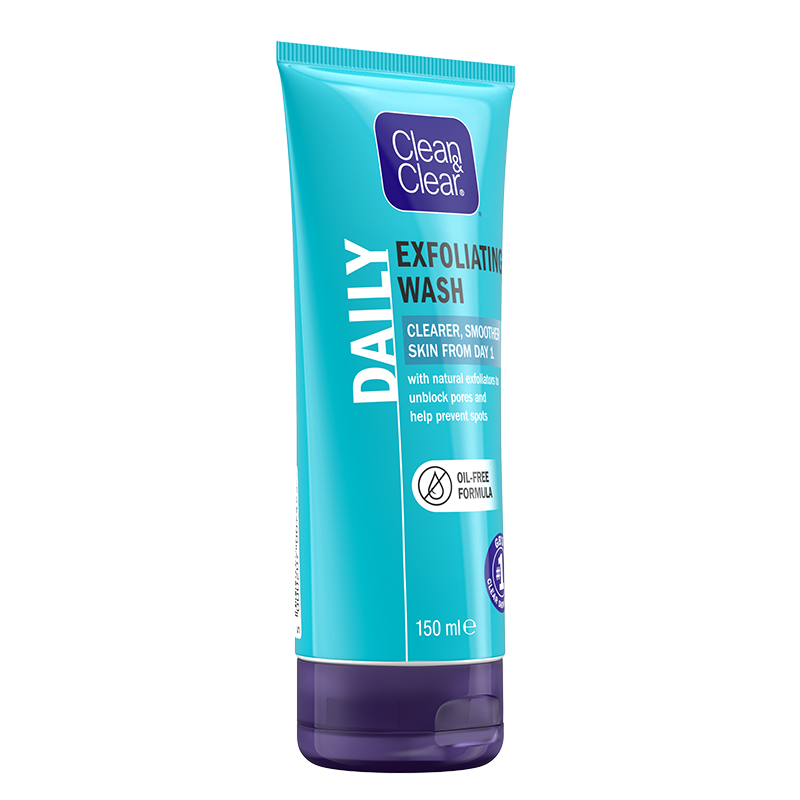CLEAN & CLEAR® Exfoliating Daily Wash 150ml - angle shot