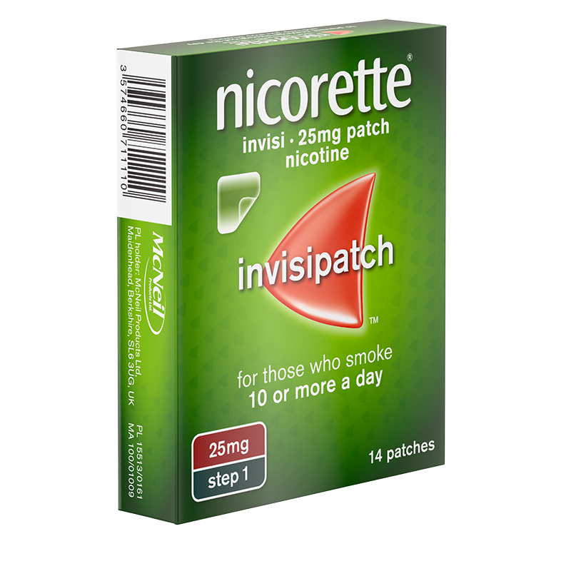 NICORETTE® Invisi 25mg Patch 14s - Front side