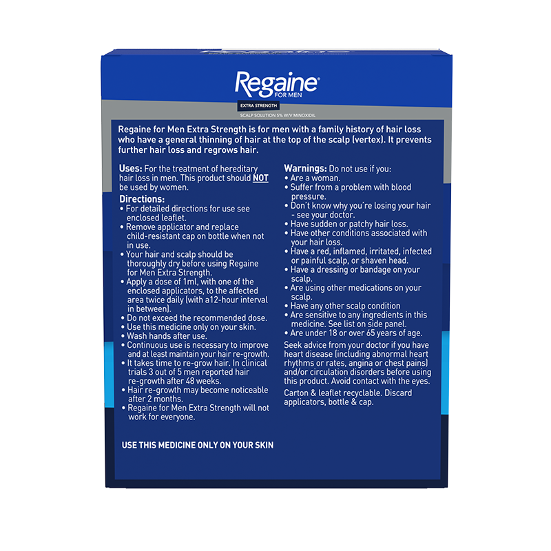 REGAINE® For Men Extra Strength Solution 60ml X 3