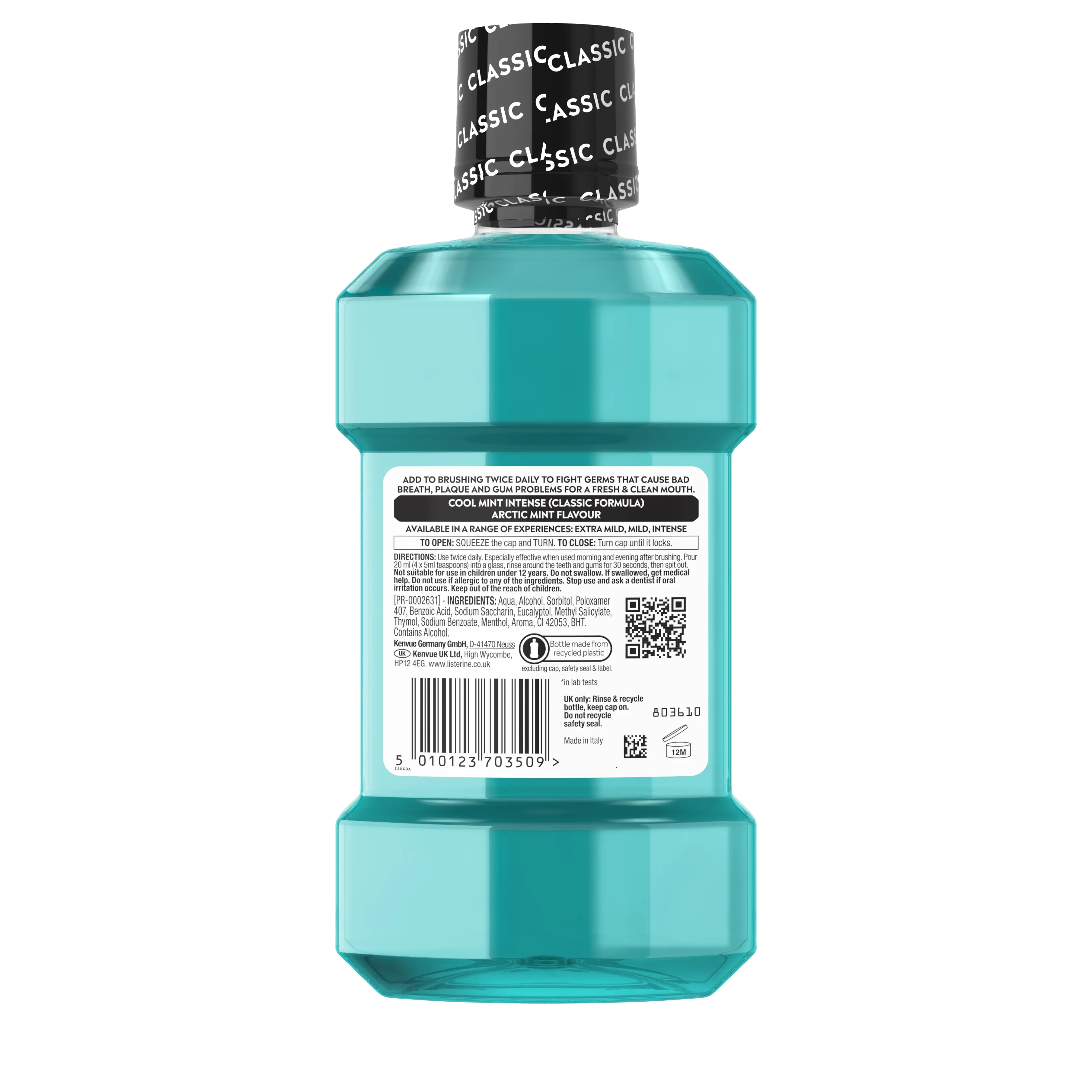 LISTERINE® Cool Mint Intense Taste Classic Mouthwash 250ml