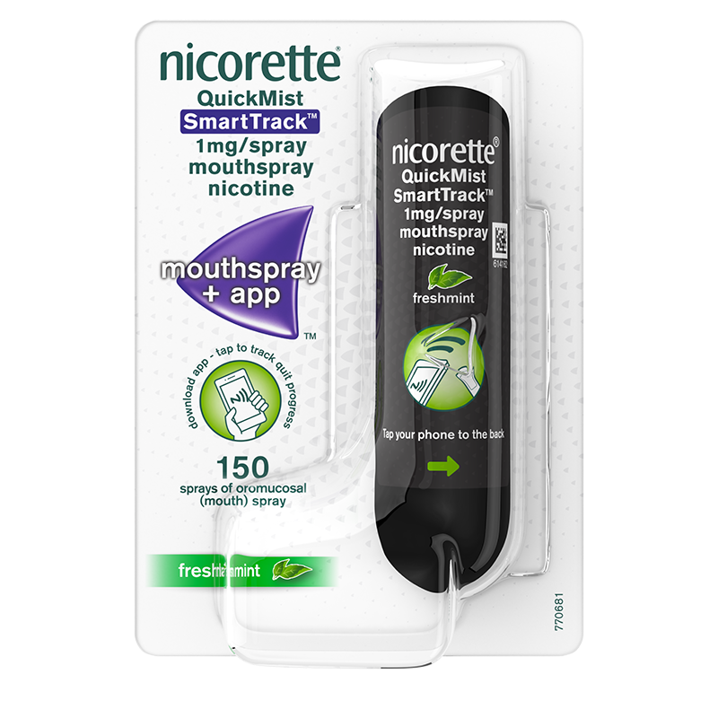 NICORETTE® Quickmist SmartTrack Mouthspray 1mg/spray Single - front shot