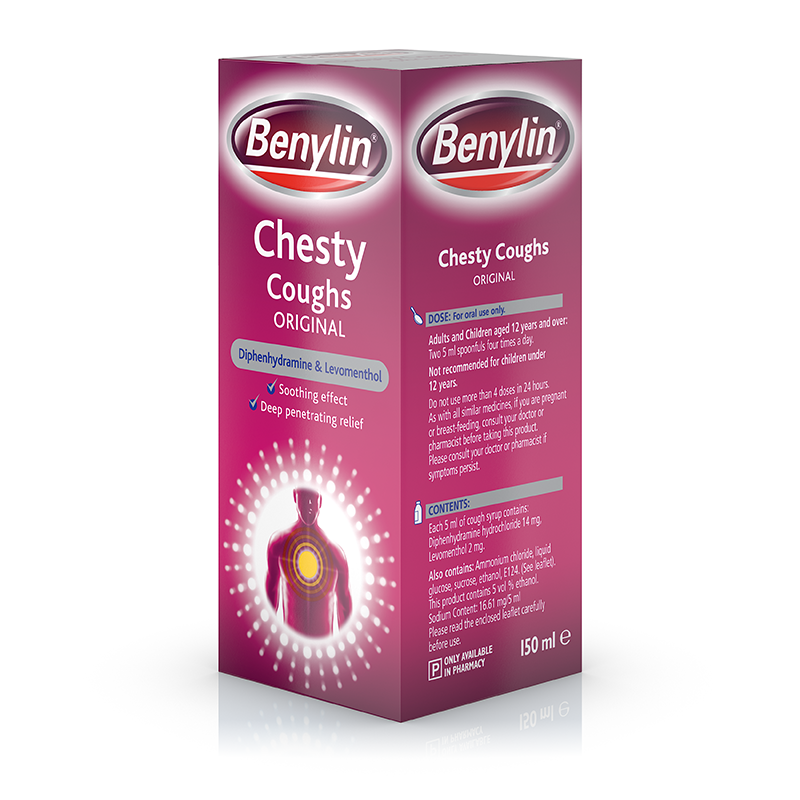 Benylin® Chesty Coughs Original 150ml - left facing shot