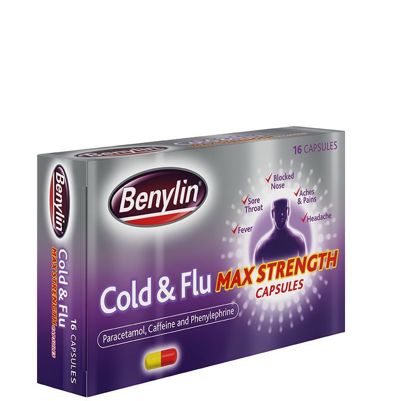 Benylin® Cold & Flu Max Strength Capsules 16s
